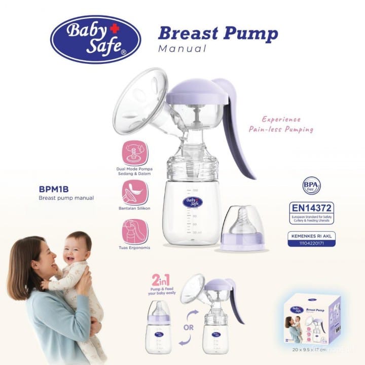 BabySafe Manual Breast Pump BPM1B 2-in-1 — foto 1