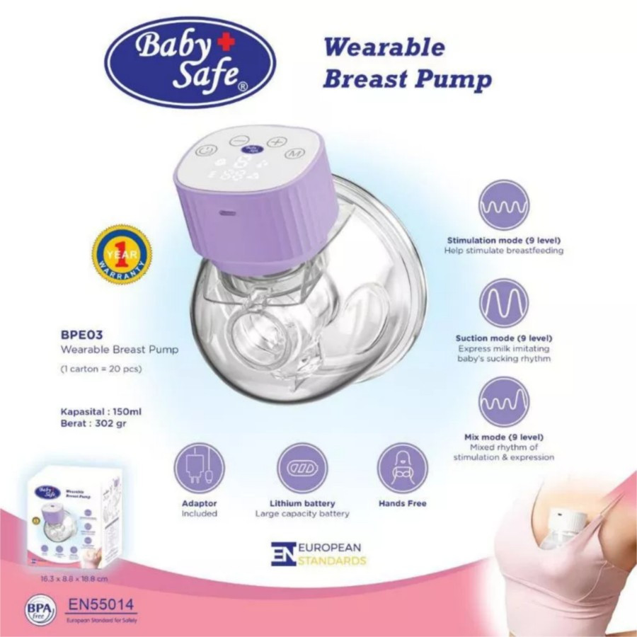 BabySafe Wearable Breast Pump BPE03 — foto 1