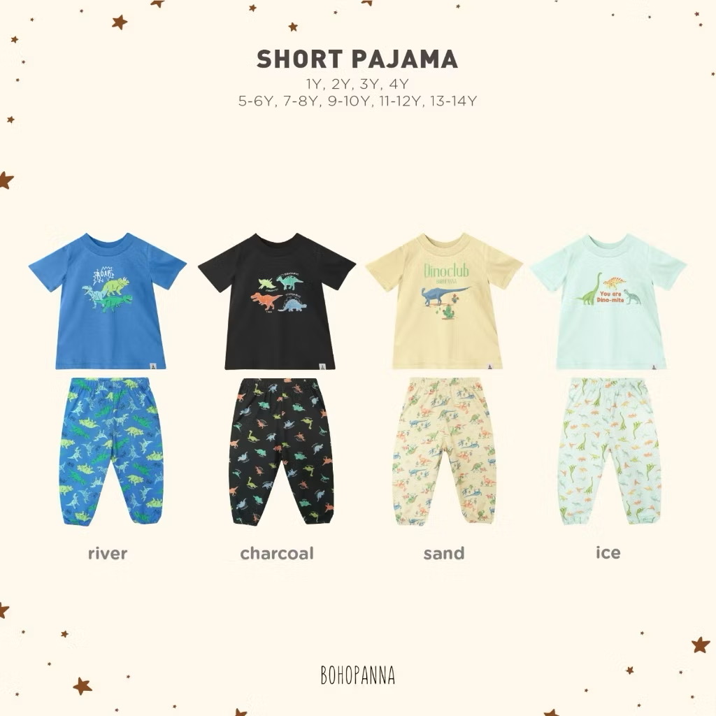 Bohopanna Short Pajama Dino — Pilihan Usia — foto 1