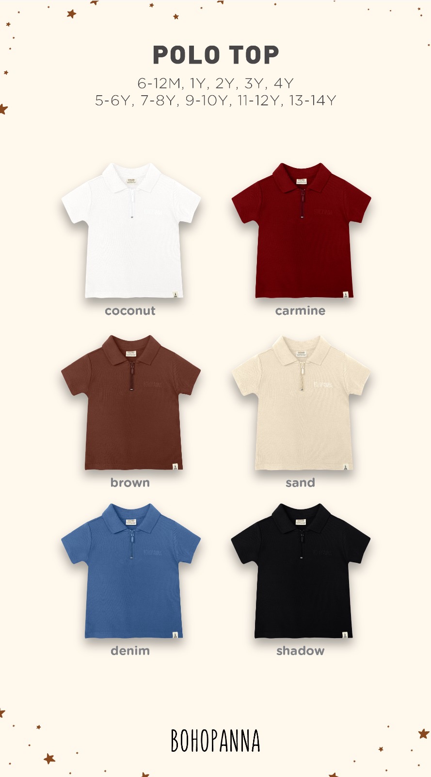 Bohopanna Polo Top — Pilihan Variasi — foto 1