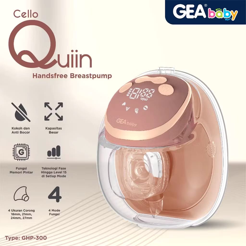 GEA Baby Cello Quiin Handsfree Breast Pump GHP-300 — foto 1