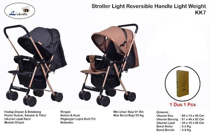 Labeille KK7 Stroller Light Reversible Handle — Pilihan Variasi — foto 1