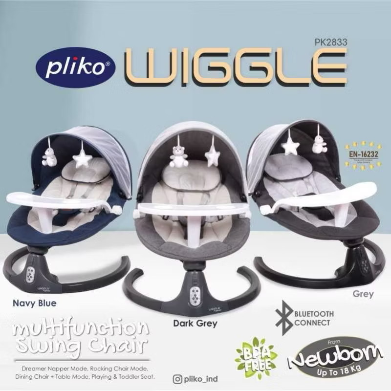 Pliko Wiggle PK2833 Multifunction Swing Chair — Dark Grey — foto 1