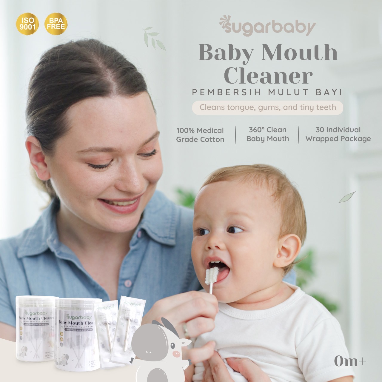 Sugarbaby Baby Mouth Cleaner 30 Pcs 0M+ — foto 1