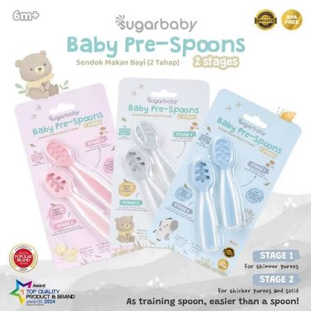 Sugarbaby Baby Pre-Spoons 2 Stages 6M+ — Pilihan Variasi — foto 1