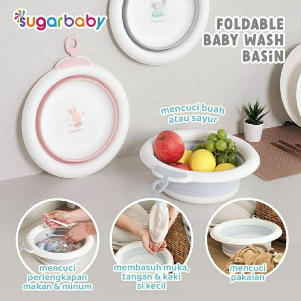 Sugarbaby Foldable Baby Wash Basin Round — Pilihan Variasi — foto 1