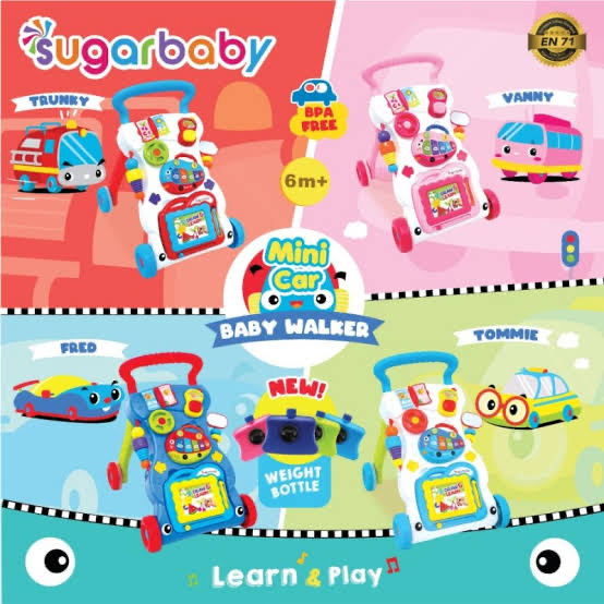 Sugarbaby Mini Car Baby Walker — Pilihan Variasi — foto 1