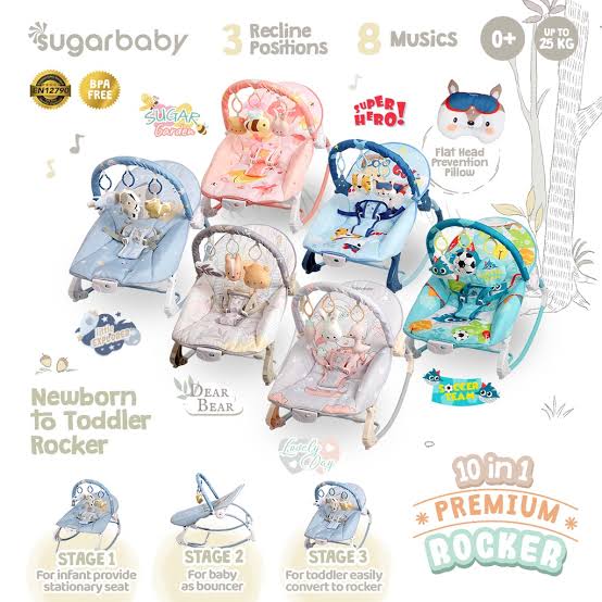 Sugarbaby Premium Rocker 10-in-1 — Pilihan Variasi — foto 1