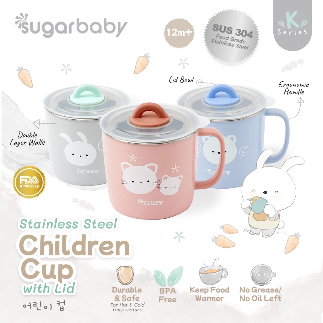 Sugarbaby Stainless Steel Children Cup with Lid — Pilihan Variasi — foto 1